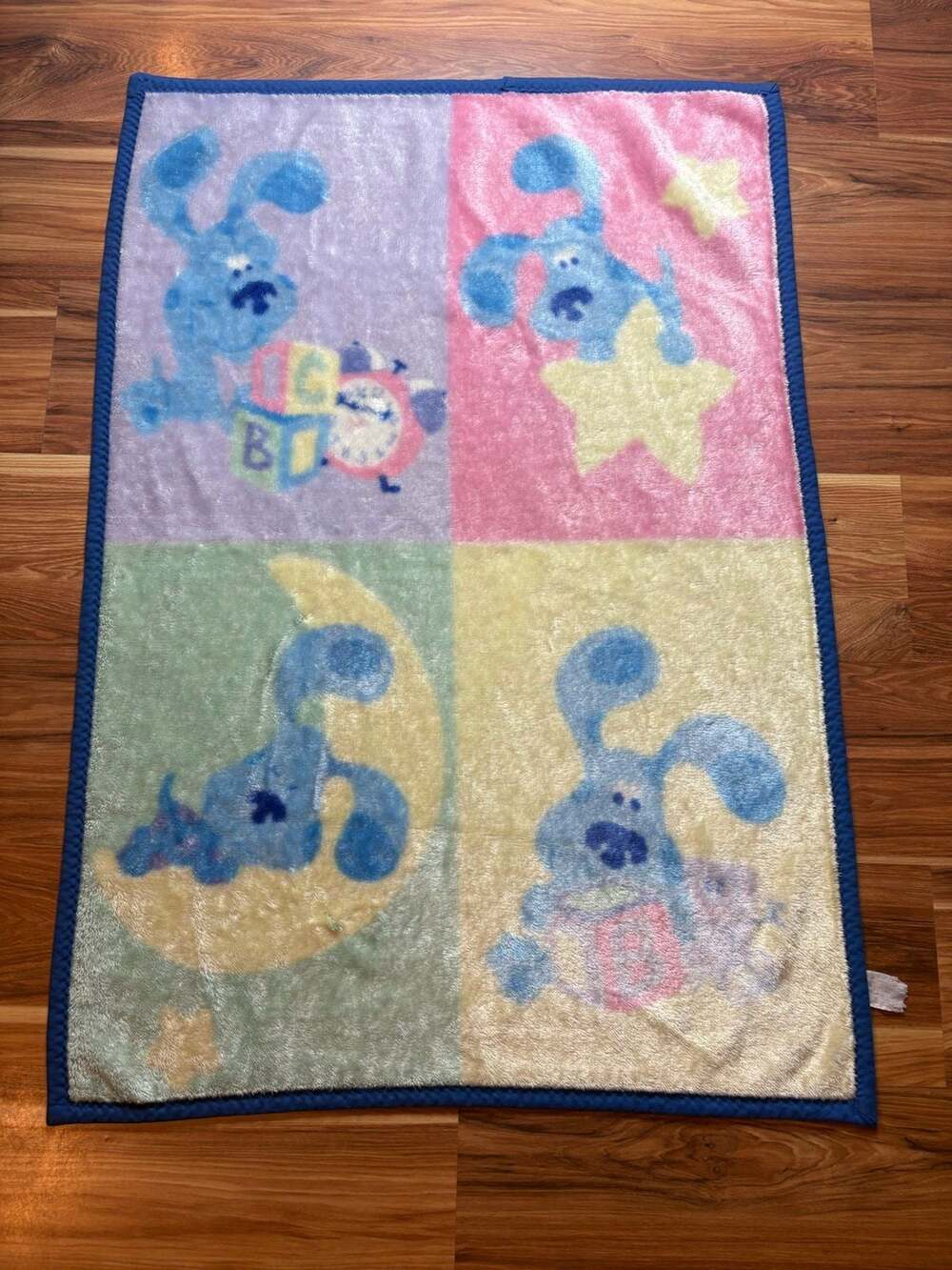 vintage blues clues baby throw blanket